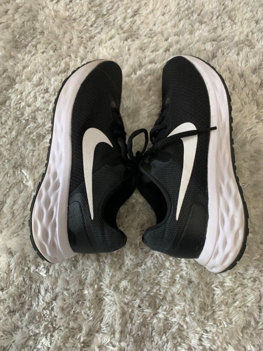 Nike Revolution 6 Women's Black Road Running Shoes - size 8 - Picture 5 of 7